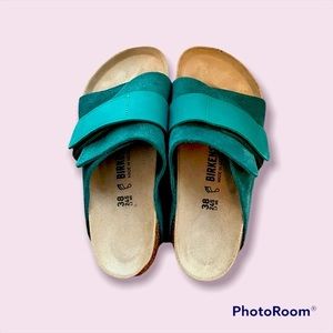 BIRKENSTOCK KYOTO NUBUCK SUEDE LEATHER SZ 11 - Teal